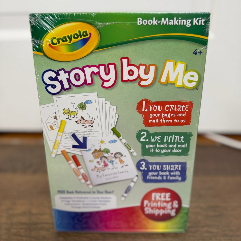 Crayola Story by‎ Me Book-Making Kit Kids DIY Hardcover Book Art Set 2015 New